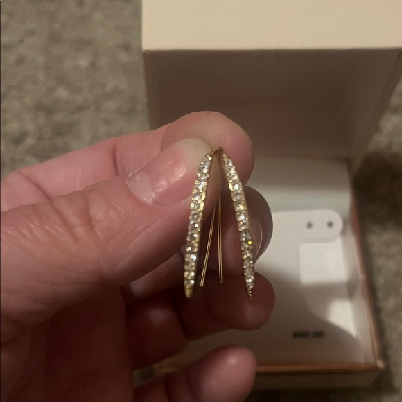 Chrystina Jewelry - Elegant Gold and Crystal  Earrings (with backs) $50 retail years ago.